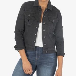 Kut From The Kloth Amelia Black Denim Jean Jacket
